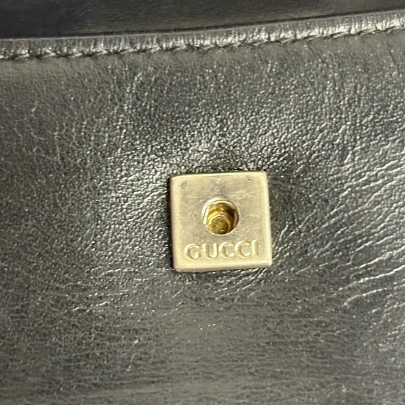 Gucci Black Leather Wallet with Silver Logo - Picture 11 of 12